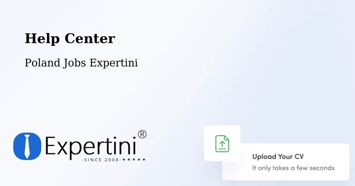 Help Center – Zabłocie - Poland Jobs Expertini